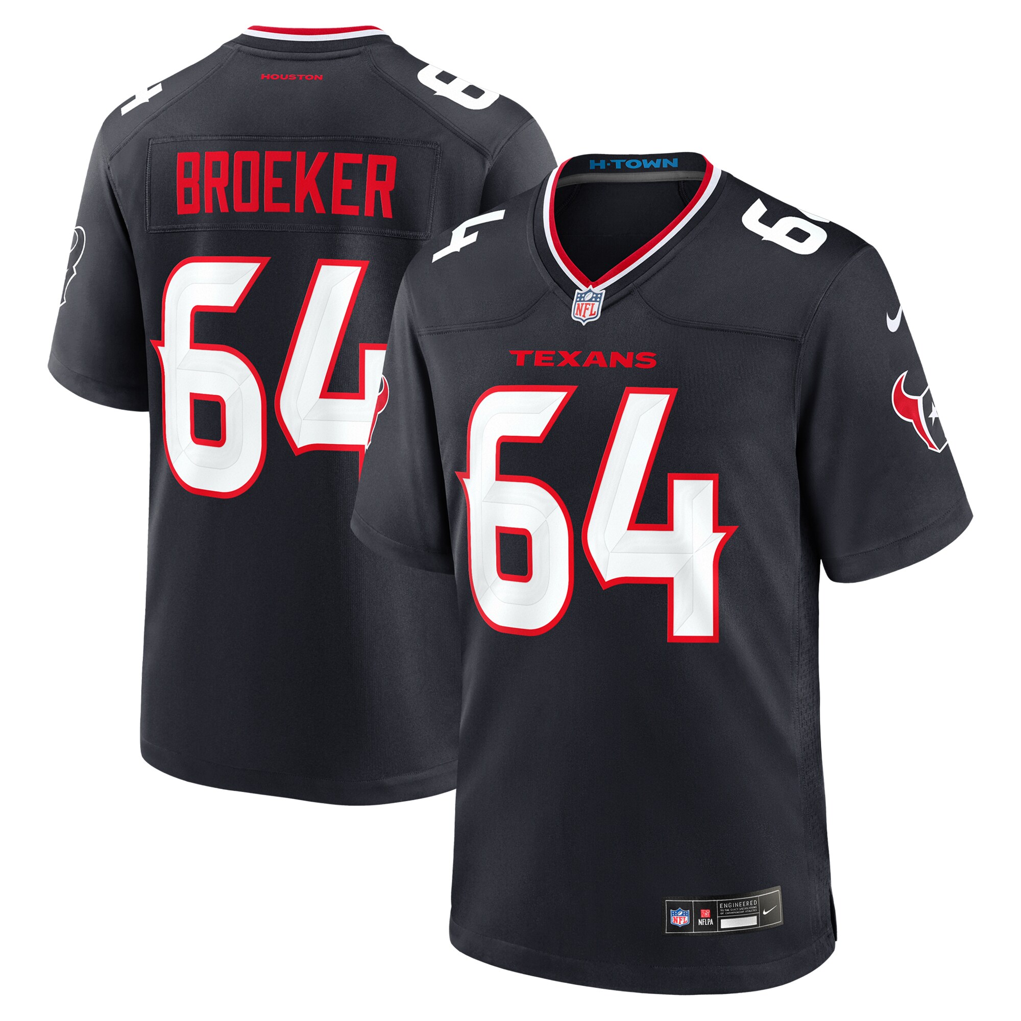 Houston Texans Jerseys Shop – Explore men8217s nike nick broeker navy houston texans team game jersey Collection