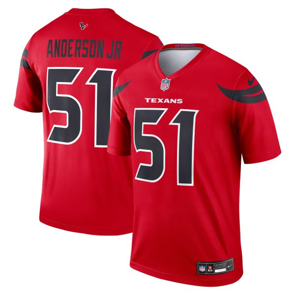 Houston Texans Jerseys Shop – Explore men8217s nike will anderson jr. red houston texans alternate legend player performance top Collection