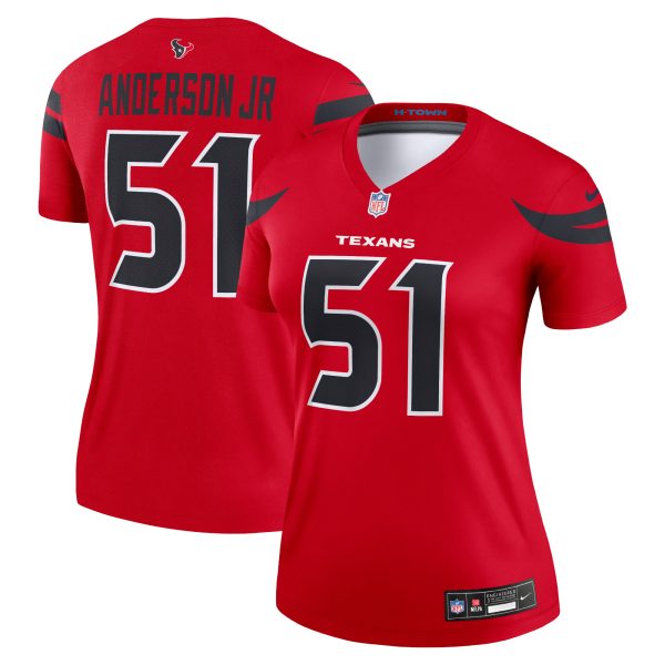 Houston Texans Jerseys Shop – Explore women8217s nike will anderson jr. red houston texans alternate legend player performance top Collection